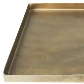 8" Gold Metal Handmade Serving Tray