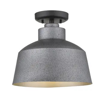 Barnes 1-Light Gray Convertible Pendant