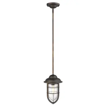 Antique Bronze Teardrop Shape Pendant Light