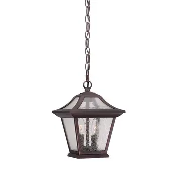 Antique Bronze Birdhouse Shape Outdoor Hanging Light