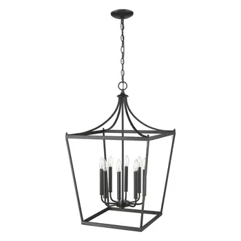 Kennedy 8-Light Matte Black Pendant