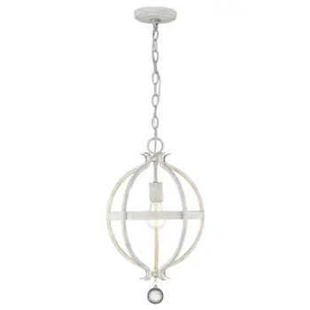 Callie 1-Light Country White Pendant