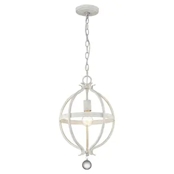 Callie 1-Light Country White Pendant
