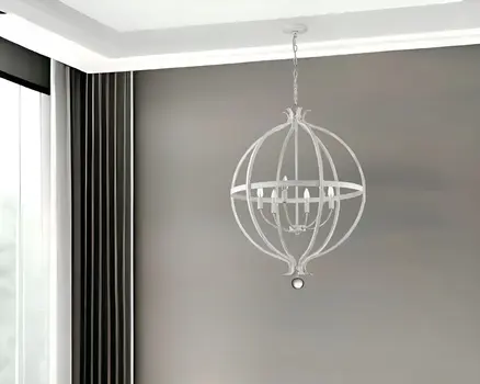 Callie 6-Light Country White Pendant