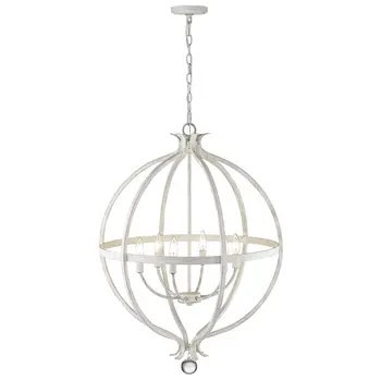 Callie 6-Light Country White Pendant