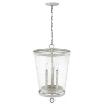 Callie 3-Light Country White Foyer Pendant
