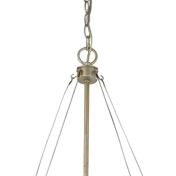 Nora 4-Light Washed Gold Drum Pendant With Abstract Open-Air Cage Shade