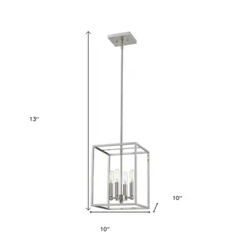 Cobar 4-Light Satin Nickel Pendant