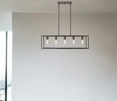 Cobar 5-Light Soil-Rubbed Bronze Island Pendant