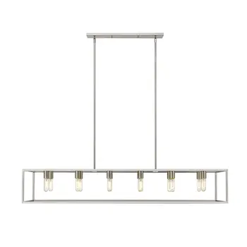 Cobar 12-Light Satin Nickel Island Pendant