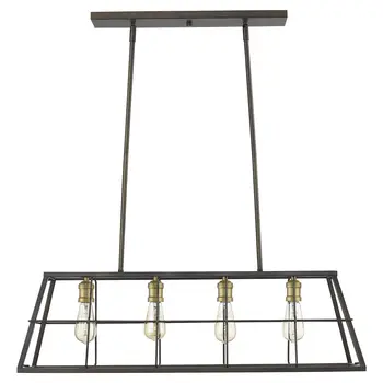 Charley 4-Light Oil-Rubbed Bronze Pendant
