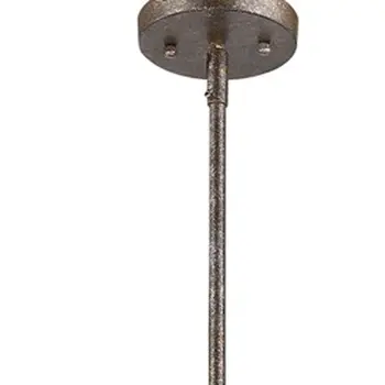 Rebarre 3-Light Antique Silver Drum Pendant With Open Cage Shade