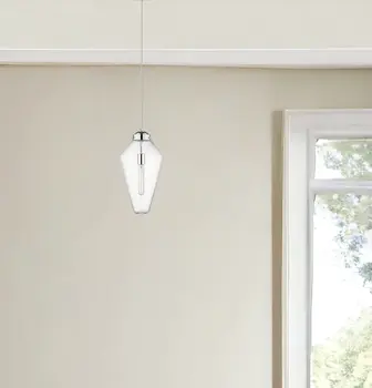 Ballina 1-Light Polished Nickel Mini-Pendant