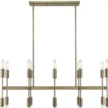 Perret 20-Light Aged Brass Island Pendant