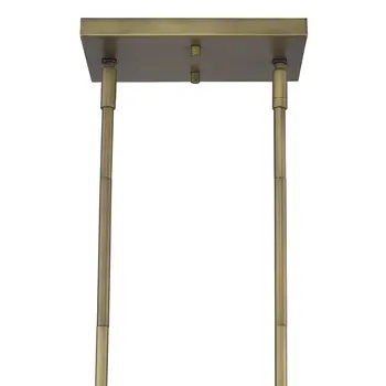 Lunette 10-Light Aged Brass Island Pendant