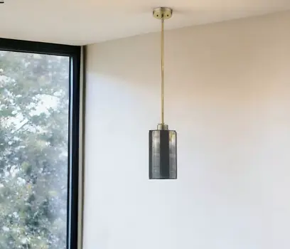 Monet 1-Light Brass Pendant