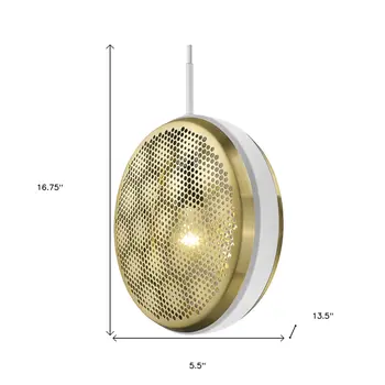 Tholos 1-Light White Pendant