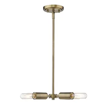 Gold Four Light Metal Dimmable Chandelier