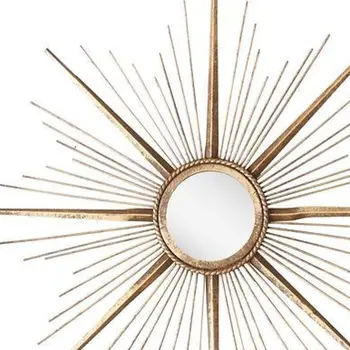 20" Gold Sunburst Framed Accent Mirror