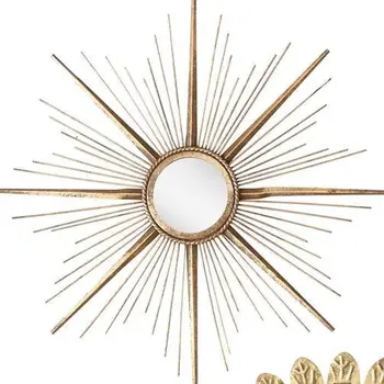 20" Gold Sunburst Framed Accent Mirror
