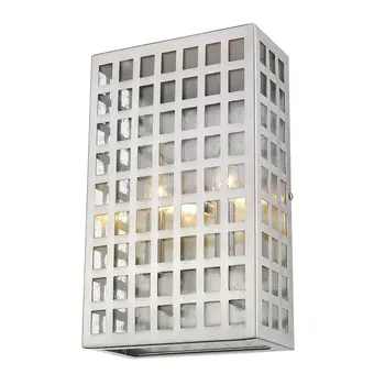 Letzel 2-Light Satin Nickel ADA Wall Sconce