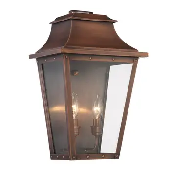 Coventry 2-Light Copper Patina Pocket Wall Light