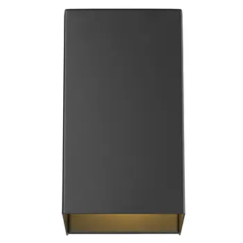 Matte Black Geometric Wall Sconce