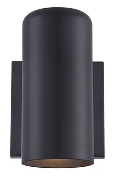 Minimalist Matte Black Wall Sconce
