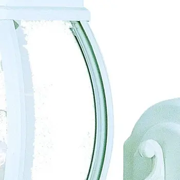 White Glass Globe Wall Light