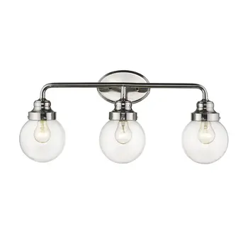 Portsmith 3-Light Polished Nickel Vanity
