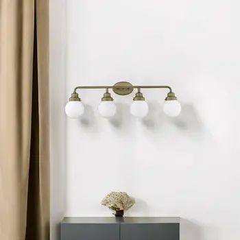 Portsmith 4-Light Raw Brass Vanity