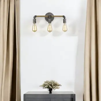 Grayson 3-Light Antique Gray Vanity