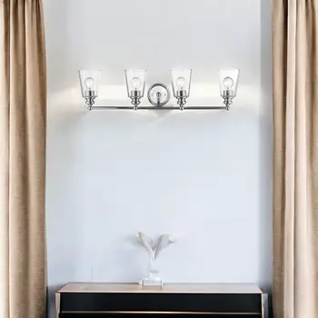 Ceil 4-Light Chrome Vanity