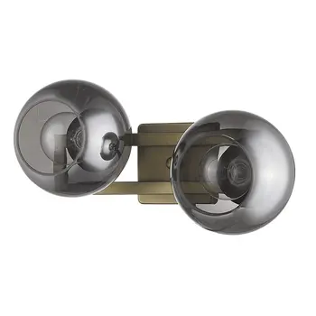 Lunette 2-Light Aged Brass Sconce