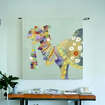Moroccan Party Camel Unframed Print Wall Art
