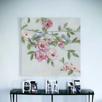 Small Pretty Pink Blooms Canvas Wall Art