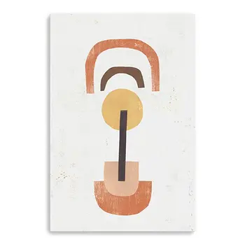 Abstract Shapes In Balance Unframed Print Wall Art