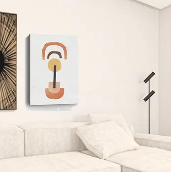 Abstract Shapes In Balance Unframed Print Wall Art