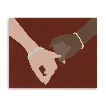 Large Friendship Promise Canvas Wall Art