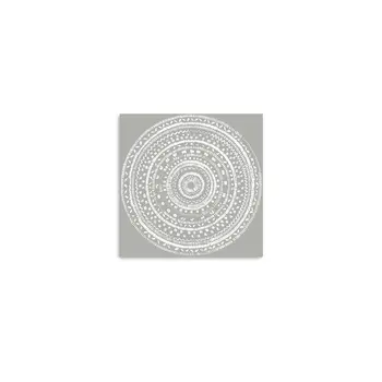 Boho White Mandala Unframed Print Wall Art
