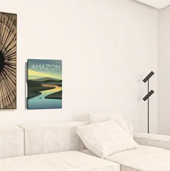24" x 16" Vibrant South American Amazon Canvas Wall Art