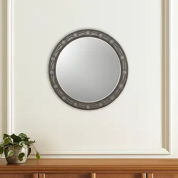 20" Gold Round Framed