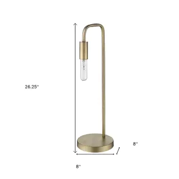 26" Brass Metal Table Lamp