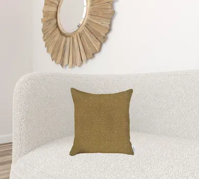 Yellow Modern Textured Throw Pillow