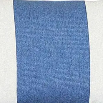 12" X 20" Blue and White Striped Lumbar Throw Pillow