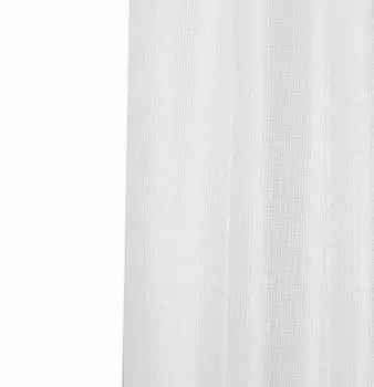 Luxurious White Waffle Weave Shower Curtain