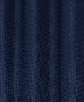 Luxurious Navy Waffle Weave Shower Curtain