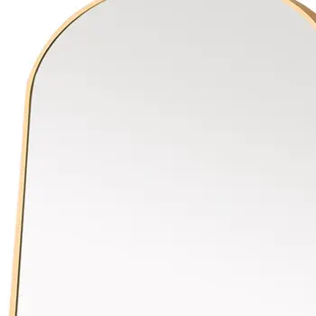 71" Gold Arch Metal Framed Freestanding Standing Mirror