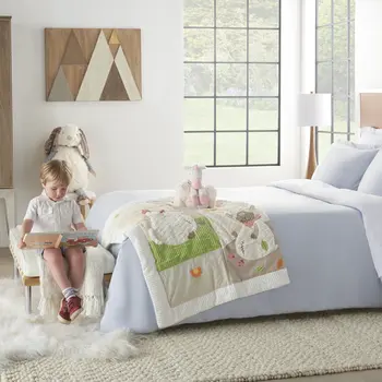 17" X 7" Ivory Unicorn Fabric Throw Pillow with Texture