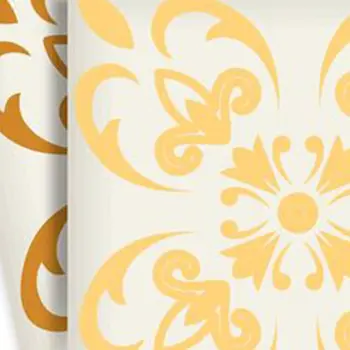 7" X 7" Golden Yellow Retro Peel And Stick Removable Tiles